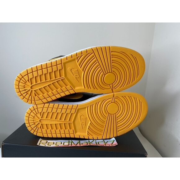 Jordan 1 Low Black Yellow Ochre Mens Sizes 553558 072 - Picture 6 of 6